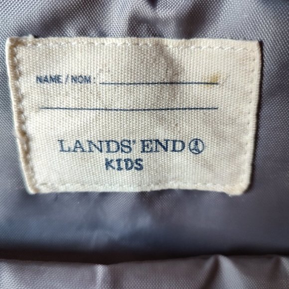 Land's End chevron pink purple kids backpack - Picture 5 of 8